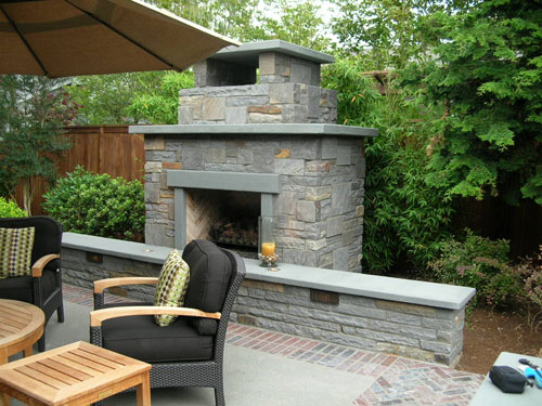 Warm, Magical Outdoor Fireplaces